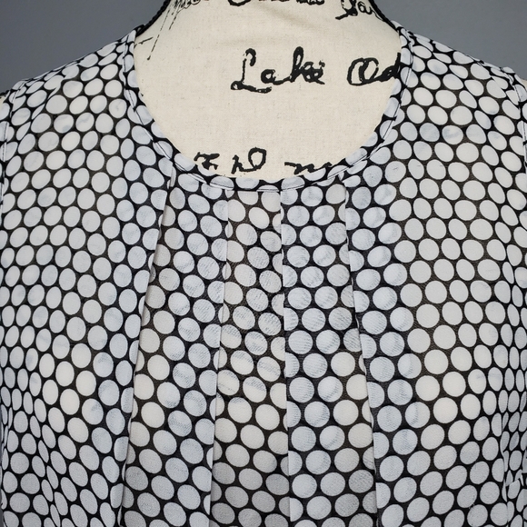 Michael Kors black & white sheer top - Picture 2 of 8